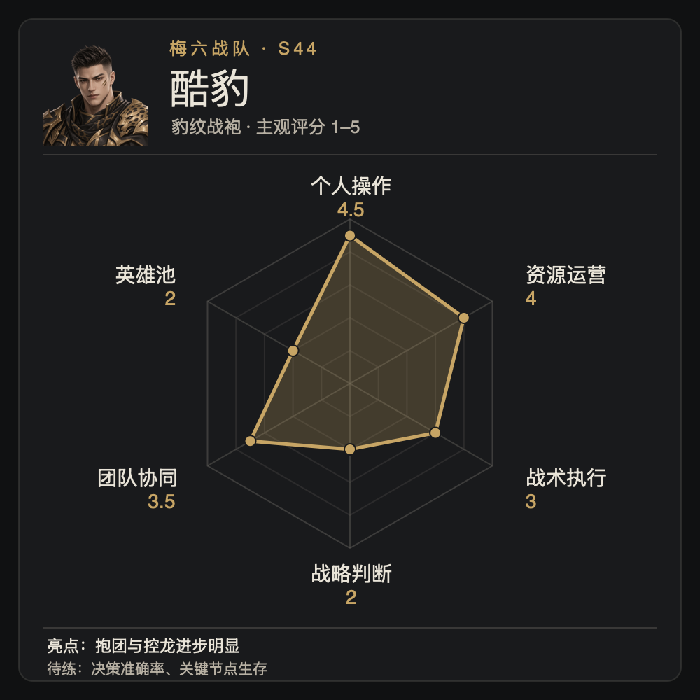 酷豹个人能力雷达图